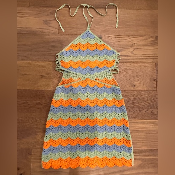NWT LIMITED EDITION Zara Cutout Crochet Dress - Picture 4 of 4